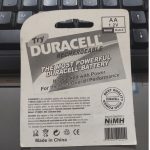 Duracell AA 1.2V Rechargeable