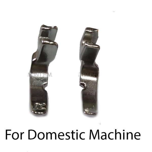 (2 PCS) Pack of Zipper & Pipping Pressure Foot for Home Sewing Machine (Right and Left)