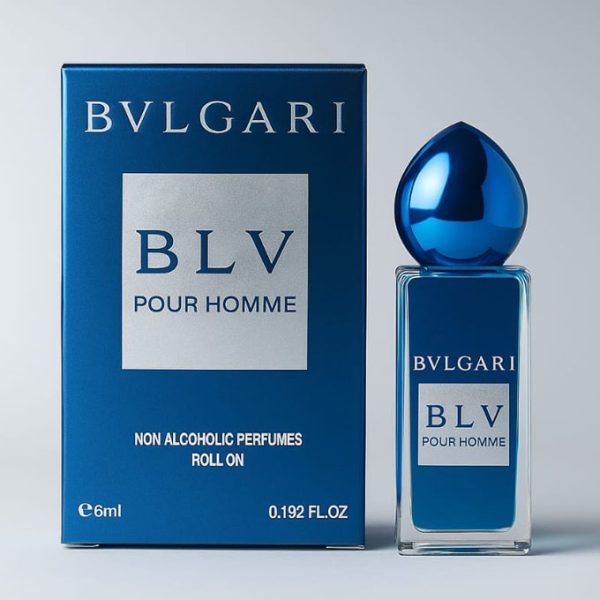 BLV BVLGARI Pour homme Non Alcoholic Perfume Roll On- Attar